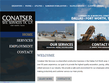 Tablet Screenshot of conatsersiteservicestx.com
